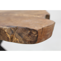 Salontafel Victoria - laag - teak/ijzer
