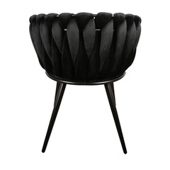 Wave stoel zwart (Set van 2)
