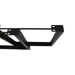 HSM Collection-Tafelpoot Model U S/2-1-80x10x72 (75x25mm)-Zwart-Metaal