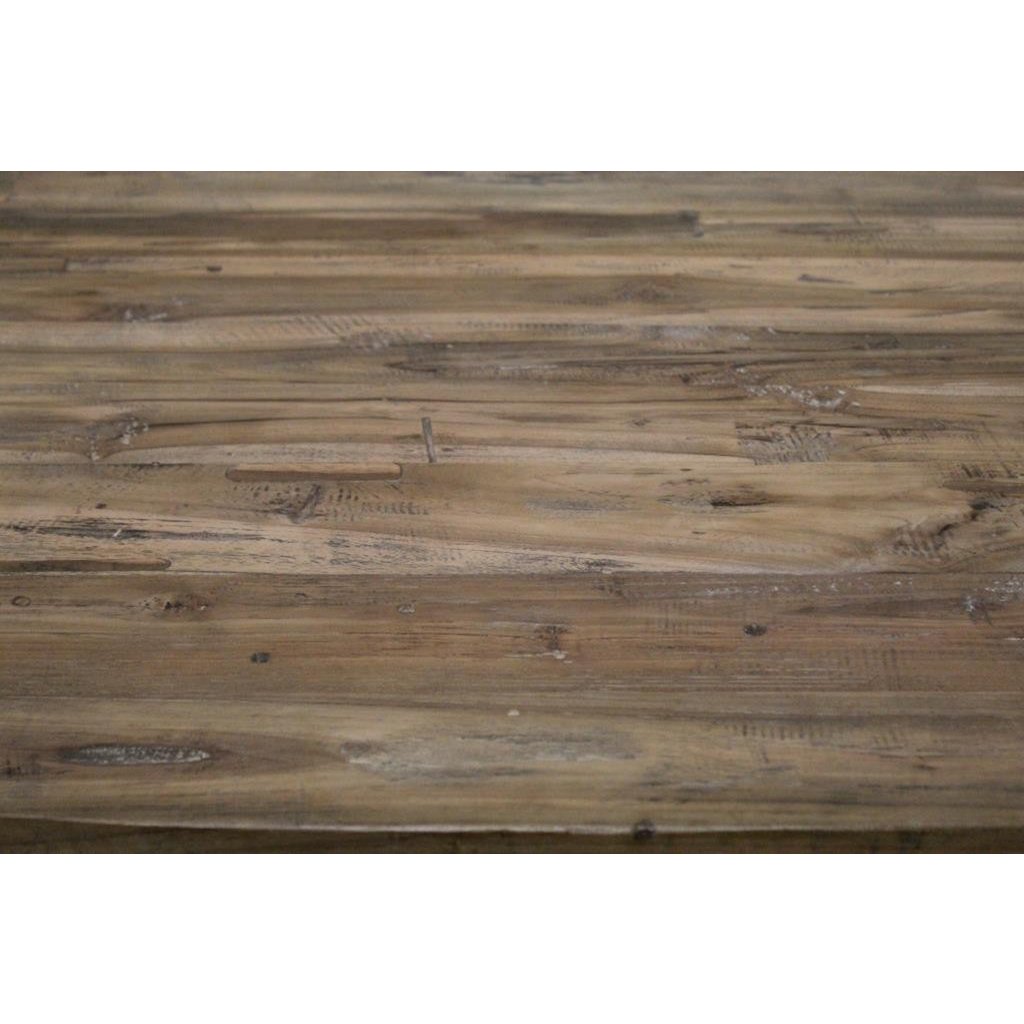 HSM Collection-Ovaal Tafelblad -180x100x4-Bruin-Teak