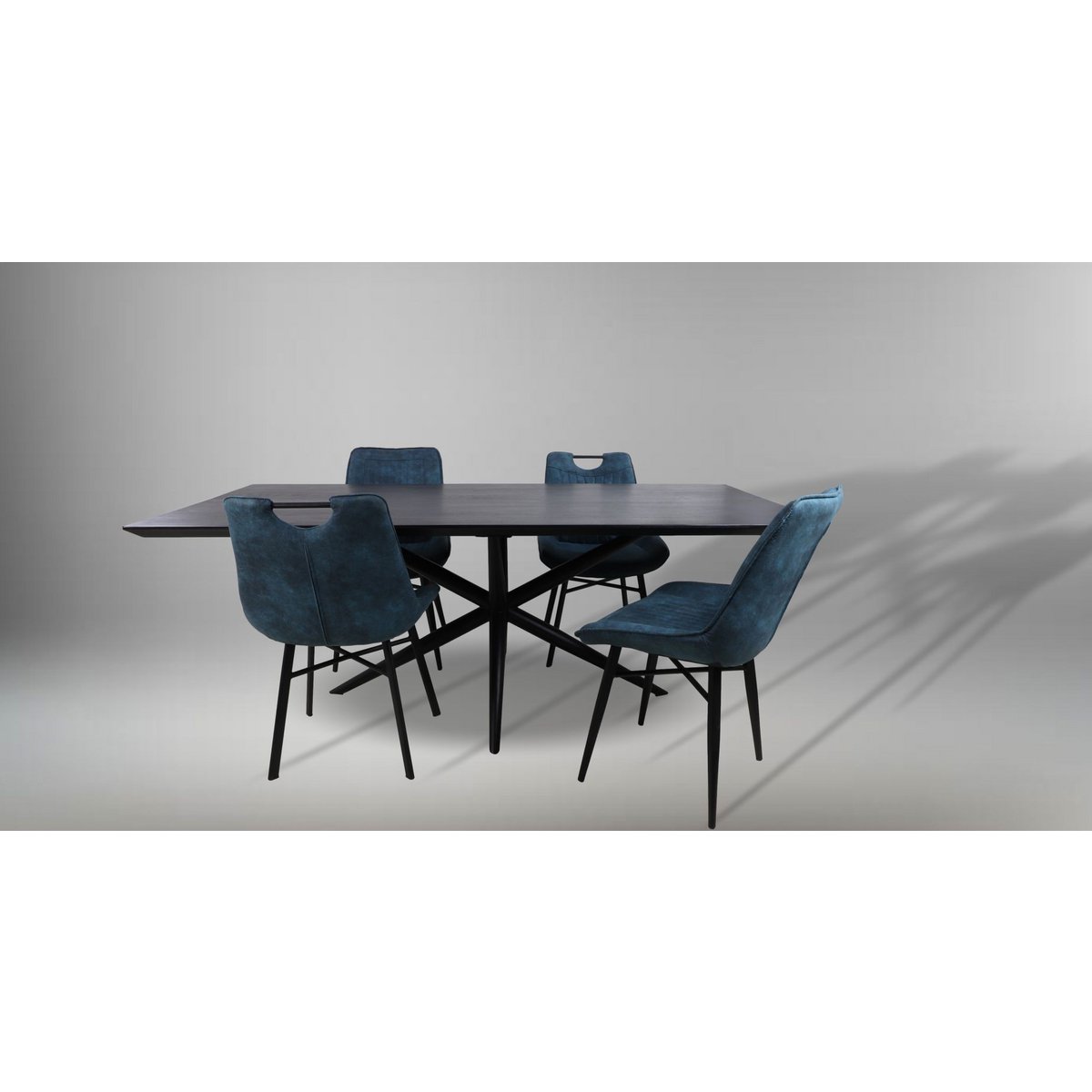 Tafelonderstel Spider Oakland -130x90x72 (65x65mm) - Zwart - Metaal