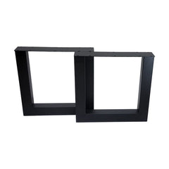 Tafelpoten U-poot S/2 - 75x15x72 - Zwart gepoedercoat - Metaal