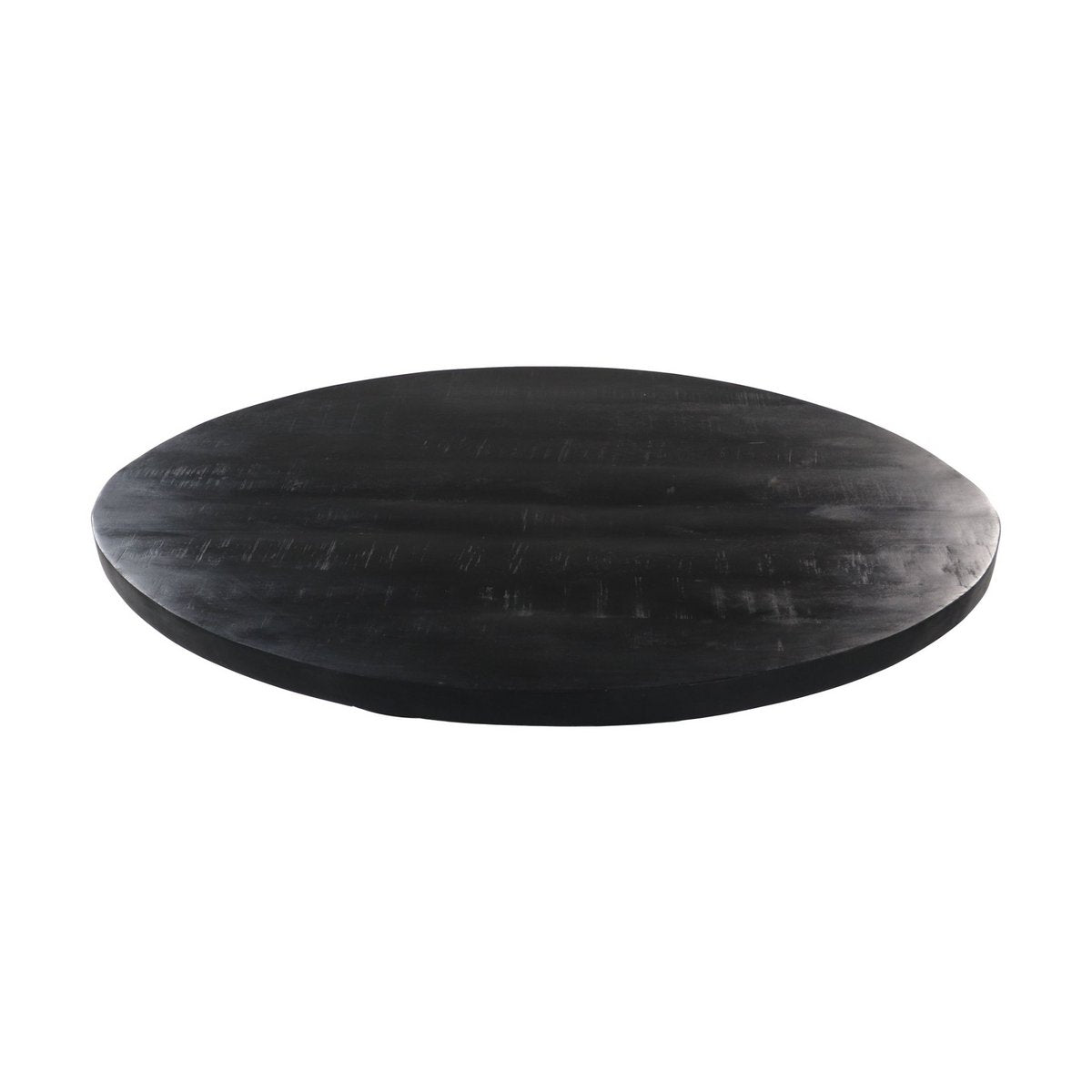 HSM Collection-Ovaal Salontafelblad-120x80x4,5-Zwart-Mango