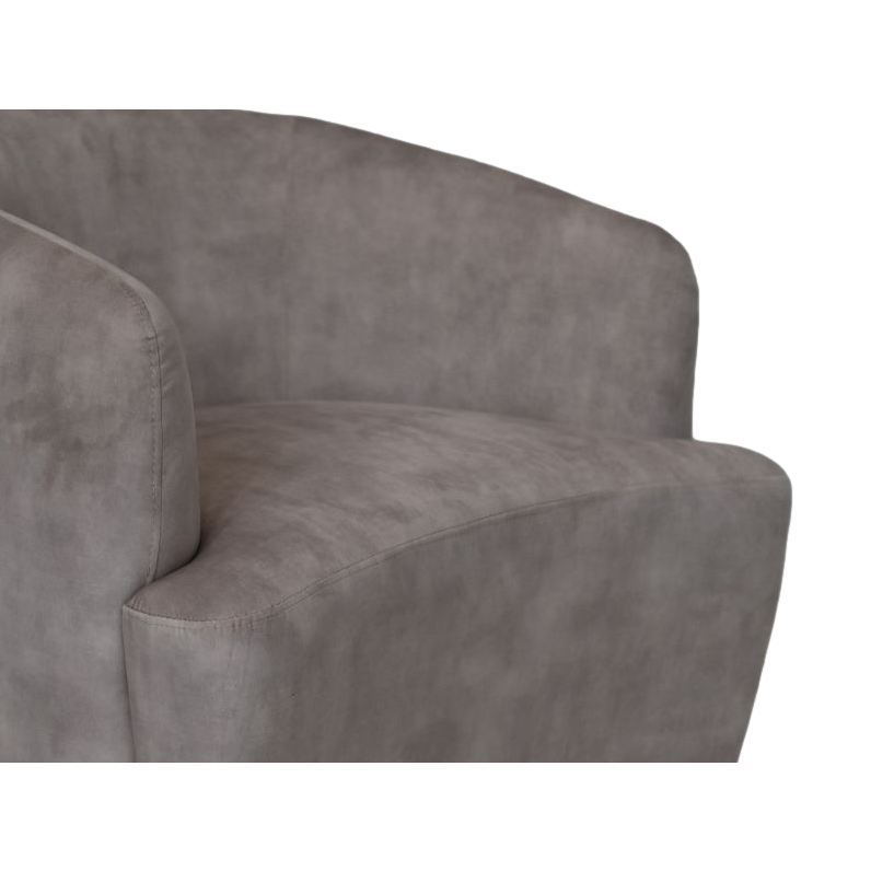 Draaifauteuil - Wit/Zwart - Adore 01 - Fluweel/metaal